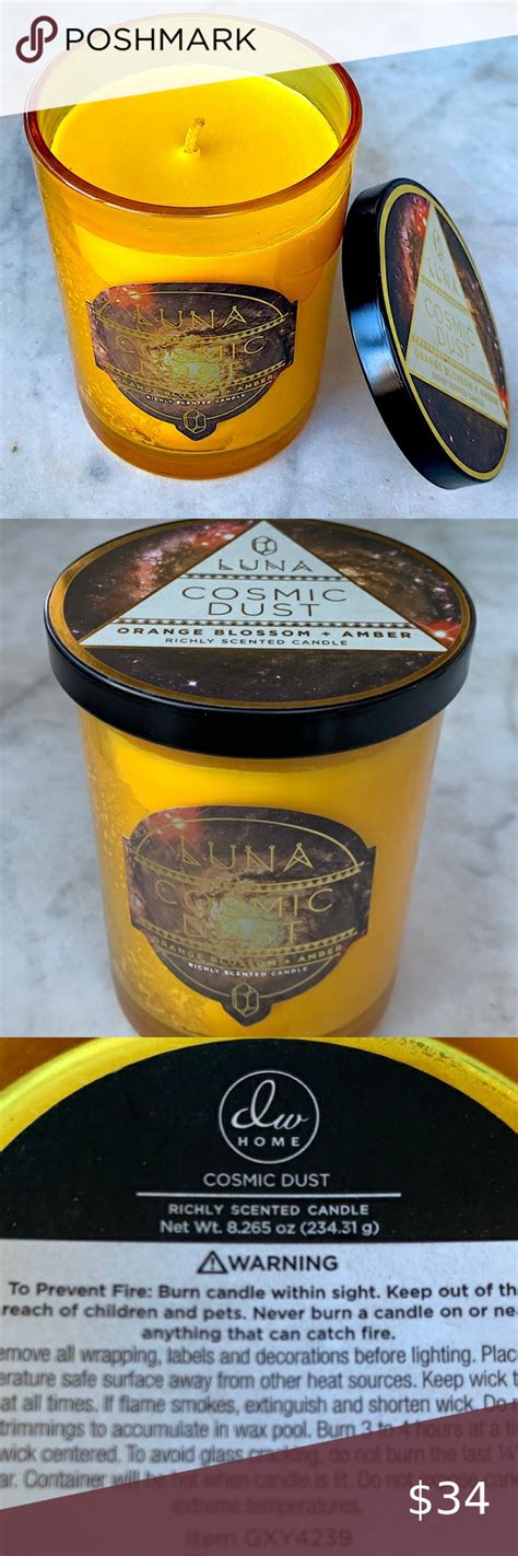 DW HOME CANDLE COSMIC DUST LUNA RICHLY SCENTED NEW Dw Home Candles, 16 ...