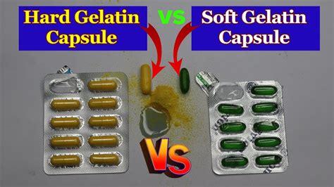 Hard Gelatin Vs Soft Gelatin Capsule । Difference Between Hard Gelatin ...