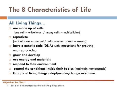 PPT - Characteristics of living things PowerPoint Presentation, free ...