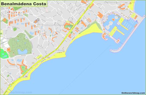 Benalmádena Costa Map - Ontheworldmap.com