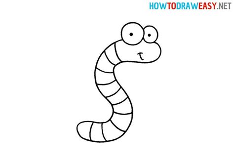 Cartoon Worm Drawing in 2021 | Elementary drawing, Drawings, Worm drawing