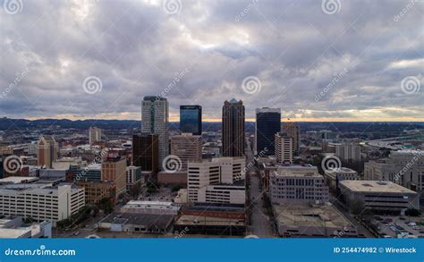 Downtown Birmingham, Alabama Skyline at Dusk Stock Photo - Image of ...