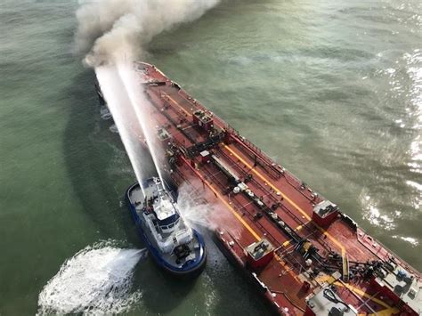 U.S. intensifies cleanup after oil barge explosion - Ships & Ports