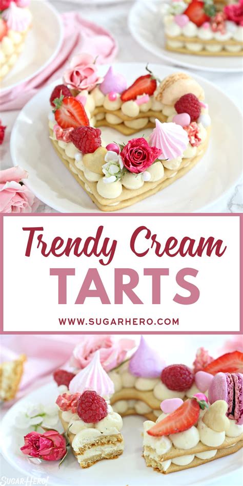 Cream Tarts with White Chocolate Frosting - SugarHero