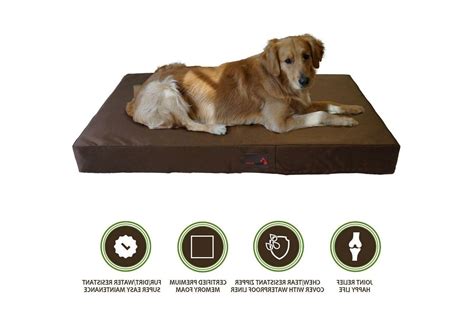 Deluxe Orthopedic Memory Foam Dog Bed w/ removable