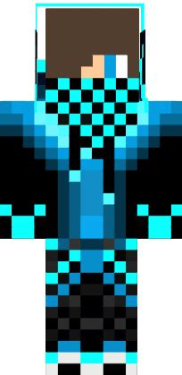 Lazer Neon Blue Creeper Hoodie - NovaSkin gallery - Minecraft Skins