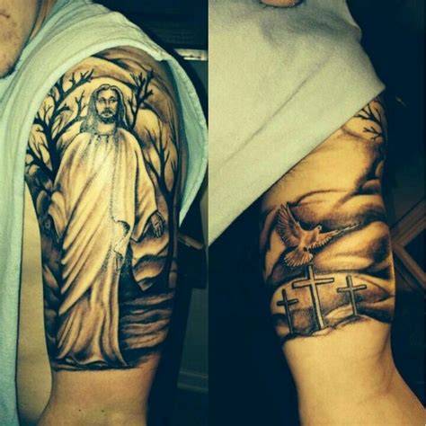 Jesus, Dove, Calvary tattoo | Tattoos | Pinterest | Jesus and Tattoos and body art