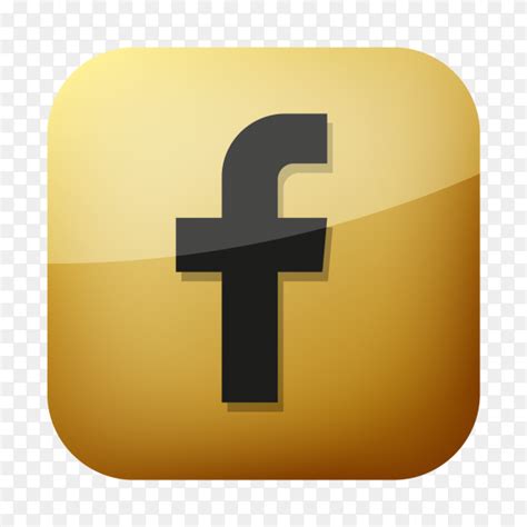 Golden facebook logo icon PNG - Similar PNG