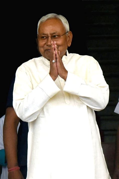 Bihar Chief Minister Nitish Kumar arrives to attend the budget session