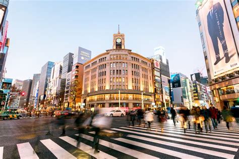 Ginza District, Tokyo - Japan Editorial Stock Photo - Image: 66696828