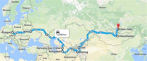 The Route. – Mongol Rally 2017