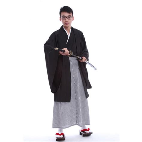 Japanese Kimonos Men Traditional Clothing Samurai A ninja Gongfu ...