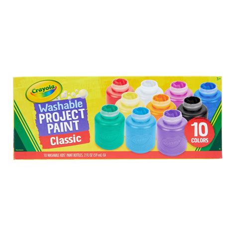 Crayola Washable Kids Paint Set, 10 Ct, Back to School Supplies for Kids, Asstd Colors - Walmart.com