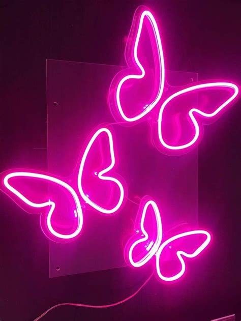 Neon butterfly neon lights customizable neon sign neon logo sign gaming decor room decor ...