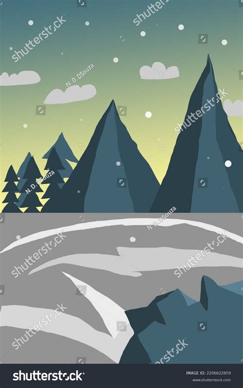 Landscape Design Digital Art Nature On Stock Illustration 2206622859 ...