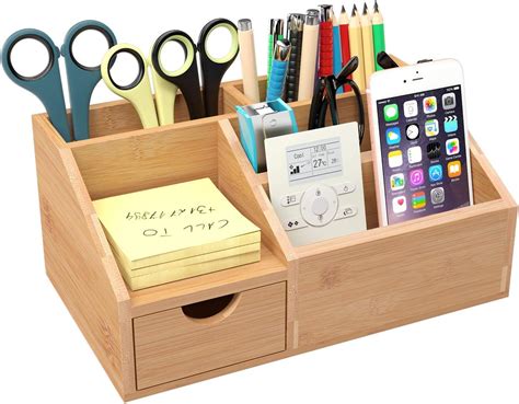 Simple Wooden Desk Tidy - Simple decoration, perfect for a corner or alcove. - canvas-ily