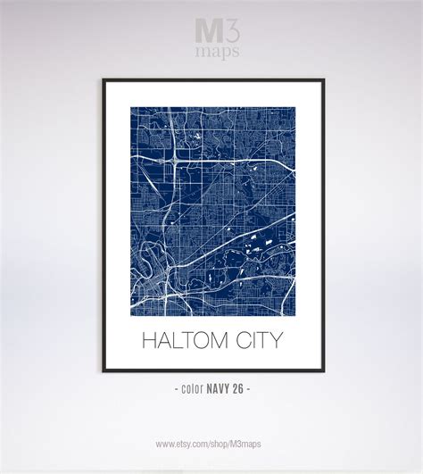 Haltom City Texas Haltom City TX Map Haltom City Map Haltom - Etsy