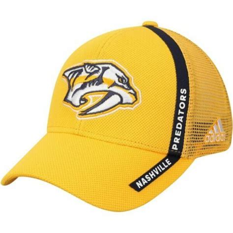 Nashville Predators Cap adidas Mesh Adjustable 2018 Official NHL Hat ...