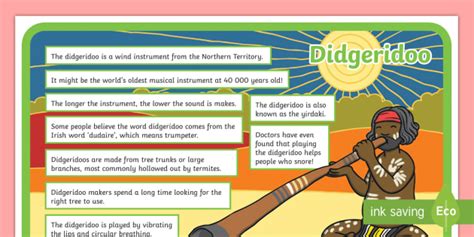 Didgeridoo Poster | Display | Twinkl | Eco Version Available