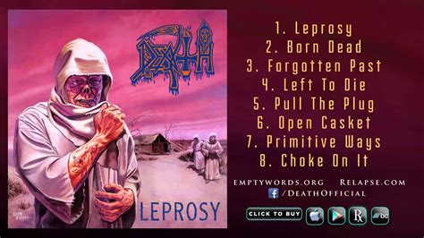 DEATH - 'Leprosy' Reissue (Full Album Stream) - YouTube