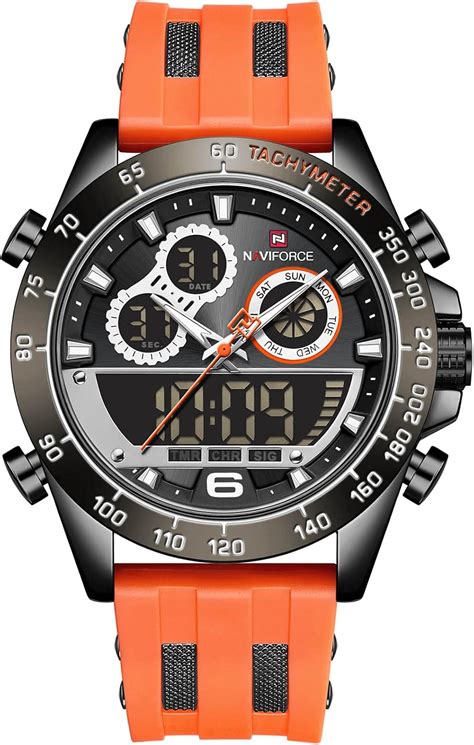 Buy NAVIFORCE Mens Analog Digital Sport Watches Waterproof ...