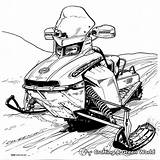 Snowmobile Coloring Pages  Free & Printable sketch template