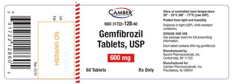 Gemfibrozil – Camber Pharmaceuticals