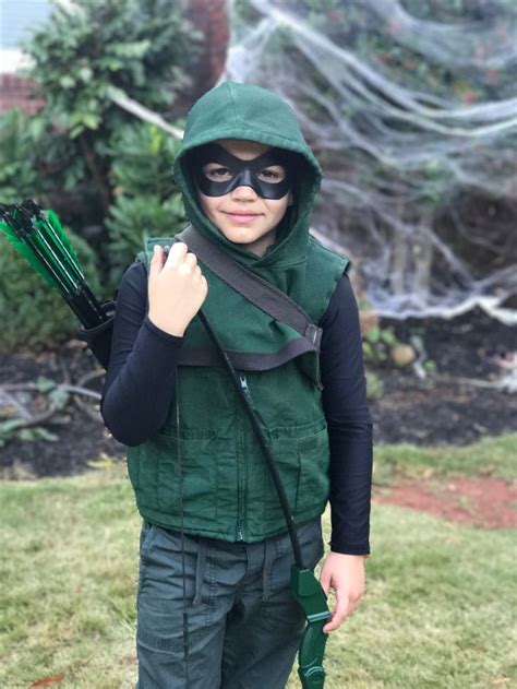 Kid green arrow costume. | Green arrow halloween costume, Arrow costume ...