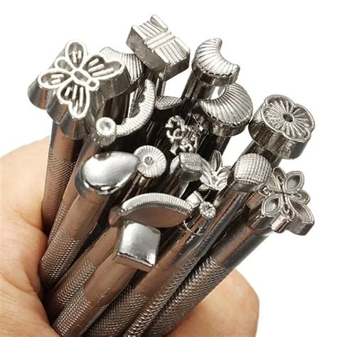 20pcs/lot Metal Stamp Set Leather Stamp DIY Stamp Carving Tools Leather ...