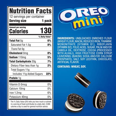 Oreo Nutrition Facts Label Labels Design Ideas | My XXX Hot Girl