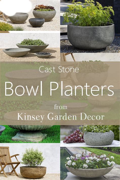 Textured Zen Bowl Large Outdoor Planter Kinsey Garden Decor