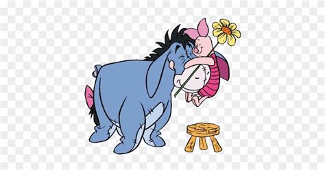 Winnie The Pooh Hug Clip Art - Eeyore And Piglet Hug - Free Transparent PNG Clipart Images Download