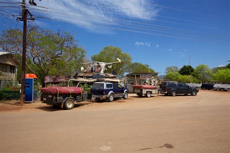 Vehicles Parked Outside Daly Waters Pub Australia - Duncan.co