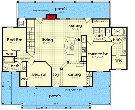 3-Bed Southern House Plan on an Unfinished Walkout Basement - 55214BR ...