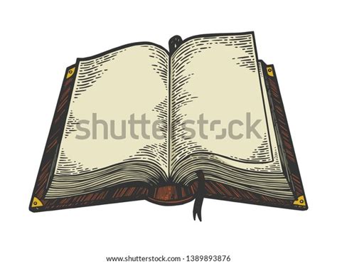 Open Book Color Sketch Engraving Vector Stock Vector (Royalty Free) 1389893876 | Shutterstock