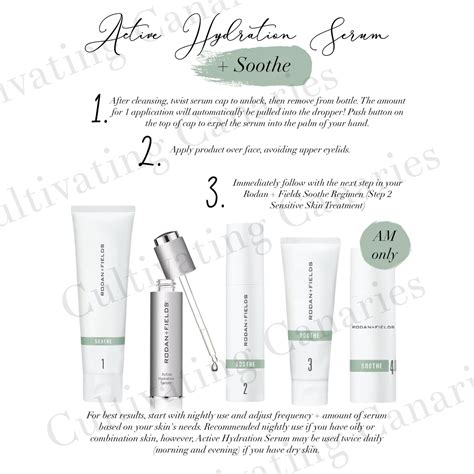 Rodan and Fields Active Hydration Serum Informative Graphics one for ...