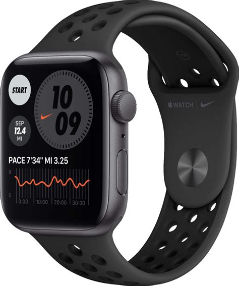 Apple Watch Nike SE (GPS) 44mm Space Gray Aluminum Case with Anthracite ...