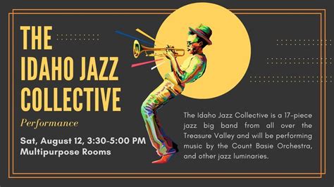 The Idaho Jazz Collective, Nampa Public Library, 12 August 2023 | AllEvents.in