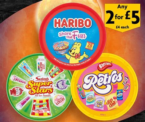 Sweet Tubs Any 2 for £5 - Haribo Share The Fun 600g / Barratt Retros ...