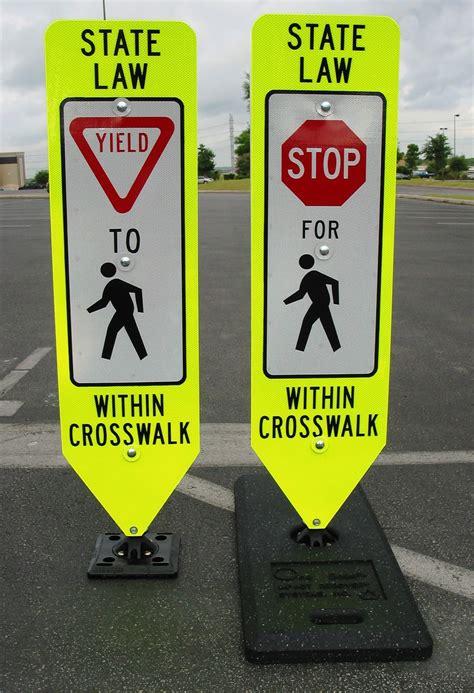 Traffic Safety Blog: The Purpose of the In-Street Pedestrian Crosswalk Sign