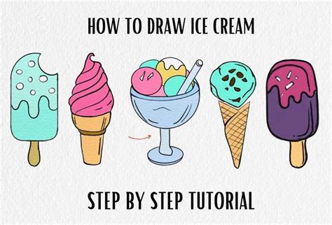 How to Draw an Ice Cream Easy Step by Step with Ideas | Choose Marker