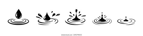 Water Droplet Fall Fx Logo Animation Stock Vector (Royalty Free) 2392790313 | Shutterstock