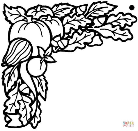 Vegetables Harvested in September coloring page | Free Printable ...