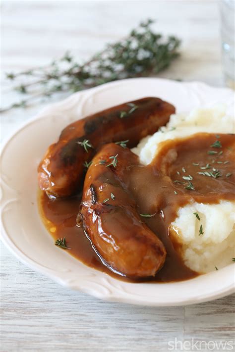 A Guinness Gravy-Smothered Bangers & Mash Recipe