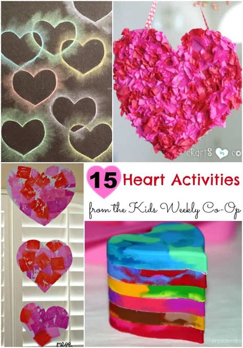 15 Heart Activities to Love from the Kids Weekly Co-Op - Mess for Less