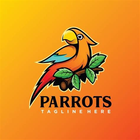 Beautiful Parrot Logo Template in 2021 | Parrot logo, Graphic design logo, Logo design collection