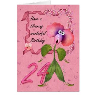 Happy 24th Birthday Cards - Invitations, Greeting & Photo Cards | Zazzle