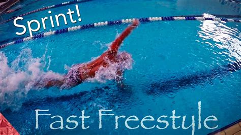 How to swim fast freestyle. Sprint front crawl - YouTube