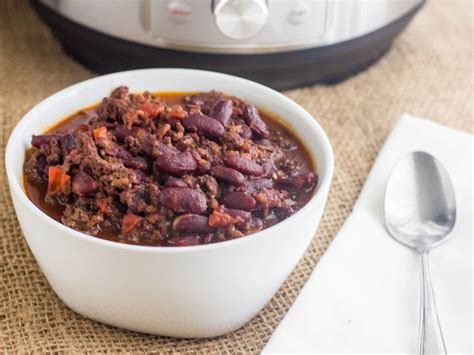 Pressure Cooker Chili Instant Pot with Dry Beans no soak