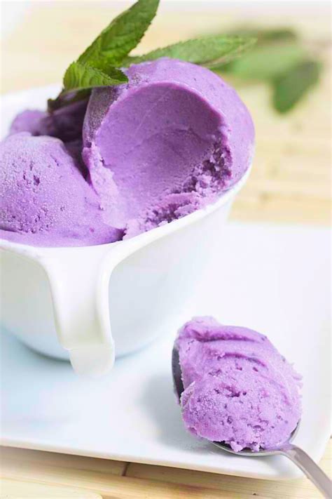 homemade-purple-yam-ice-cream | Ube ice cream, Vegan ice cream, Food